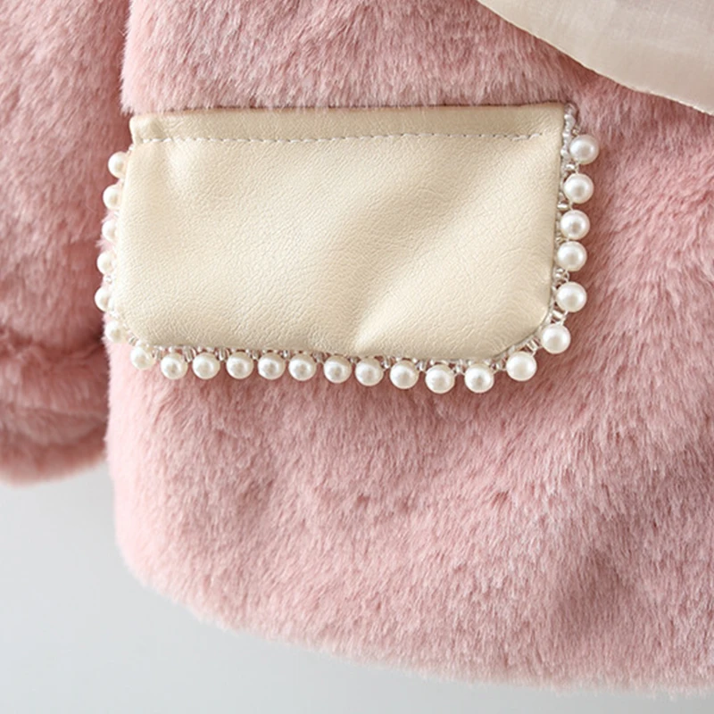 Cappotto invernale per bambina in stile coreano nuovo, vestiti a maniche lunghe per bambini con fiocco dolce per bambini di età compresa tra 9 mesi a 3 anni 6