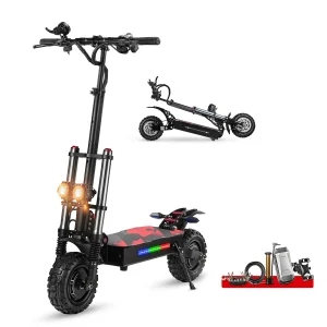 6000W Potente Scooter Elettrico 60V 38Ah Velocità Massima 85 km/h 100 km Portata 11 ''Pneumatico Doppio Ammortizzante Pieghevole EScooter per Adulti 1