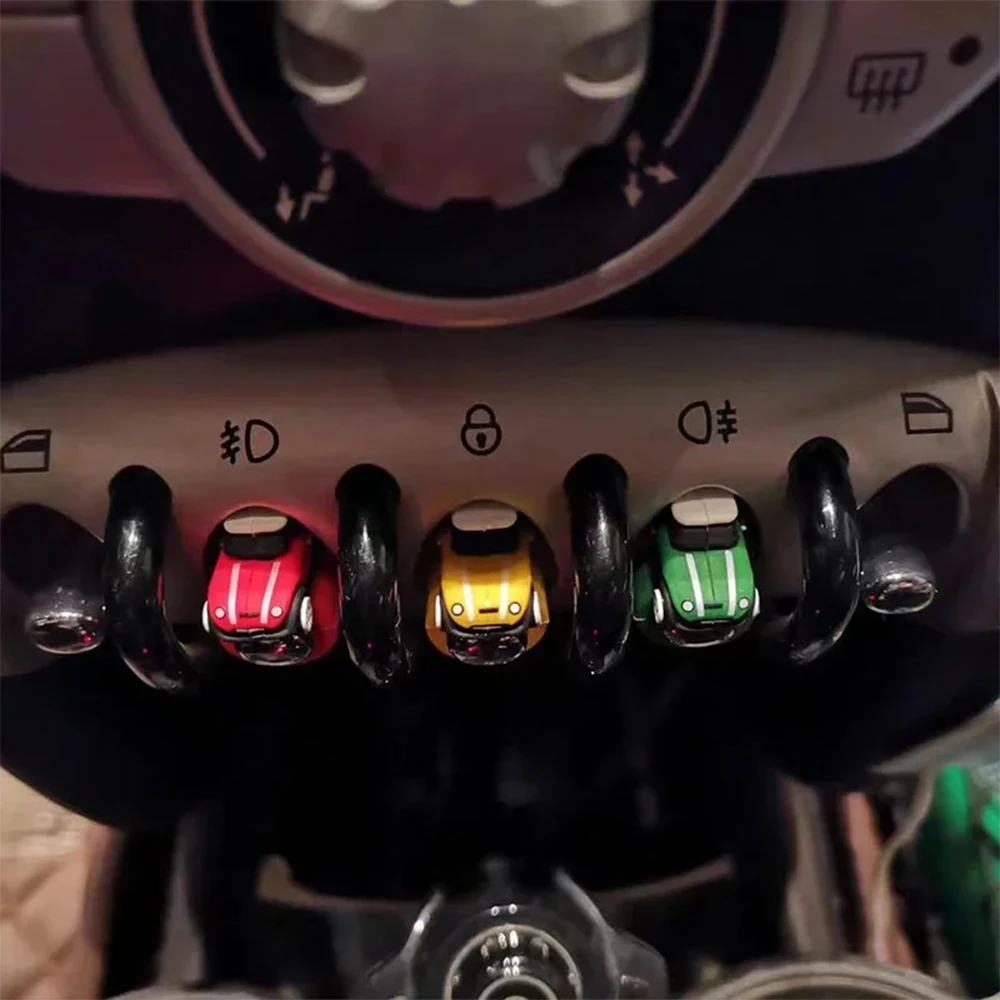 Anello pulsante in silicone per auto per BMW Mini Cooper Accessori Ornamenti interni Manopola modello automatico Decorazione protezione arresto avviamento motore 3