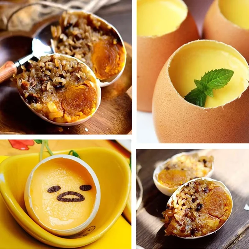 Taglierina per topper per uova in acciaio inossidabile Forbici per uova in metallo Apri grezzo bollito Gadget per utensili da cucina creativi Accessori Gadget fantastici 2