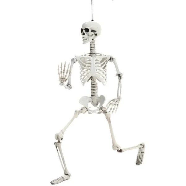 Scheletro umano a grandezza naturale Halloween Prop 90CM Casa stregata Puntelli appesi Scheletro mobile di Halloween Ornamento di Halloween Giocattoli 4