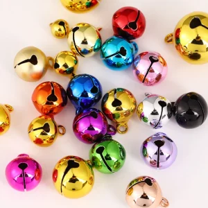 Nuovo 10 pz 0.6-2 cm Campana Colore Vuoto Rame Campana Bracciale Accessori Collare Per Animali Domestici Ciondolo Decorazione Di Natale Piccola Campana 1