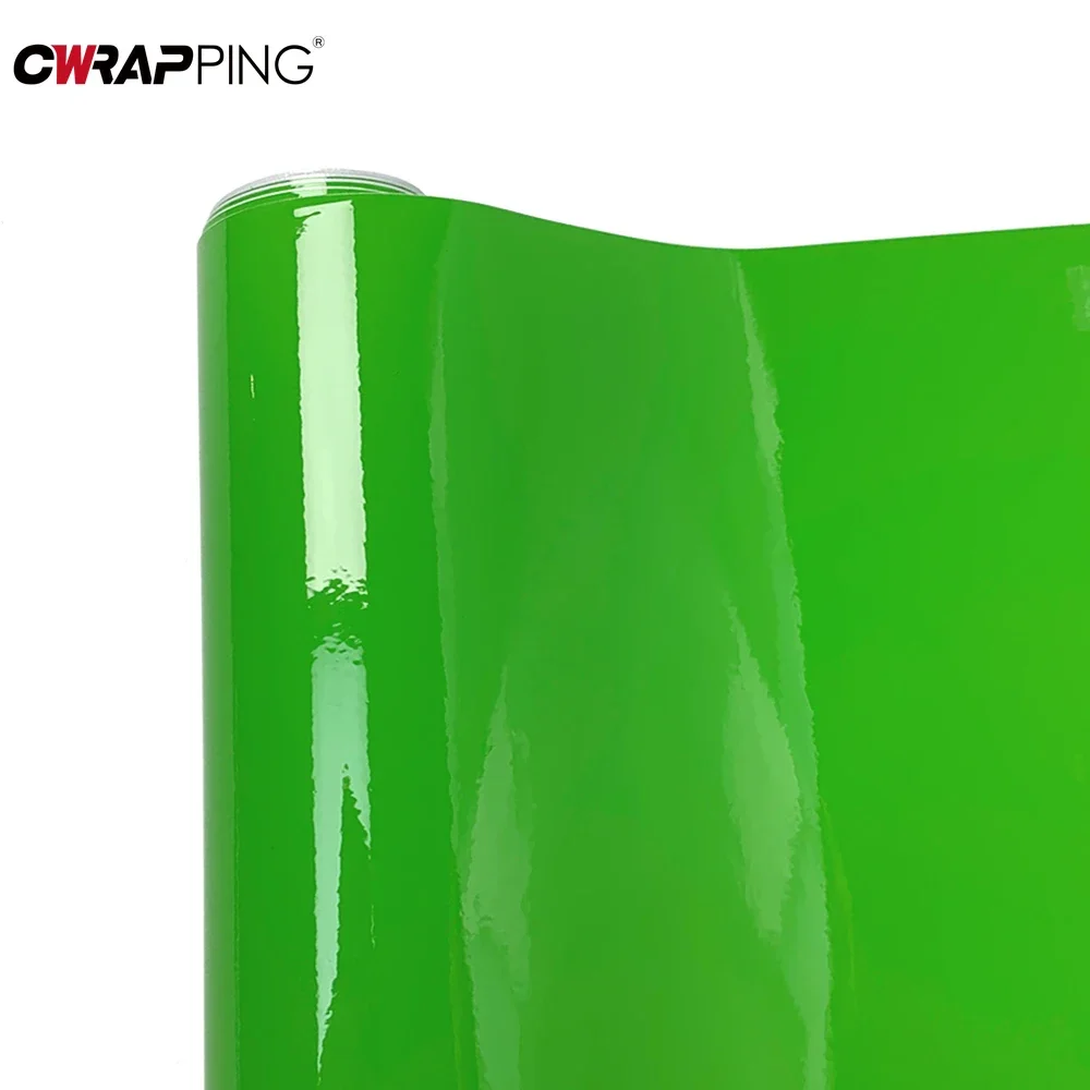 Adesivo per auto Vinile per moto Pellicola in carbonio impermeabile in PVC con rilascio d'aria per pellicole per carrozzeria Accessori auto per tuning verde mela 5