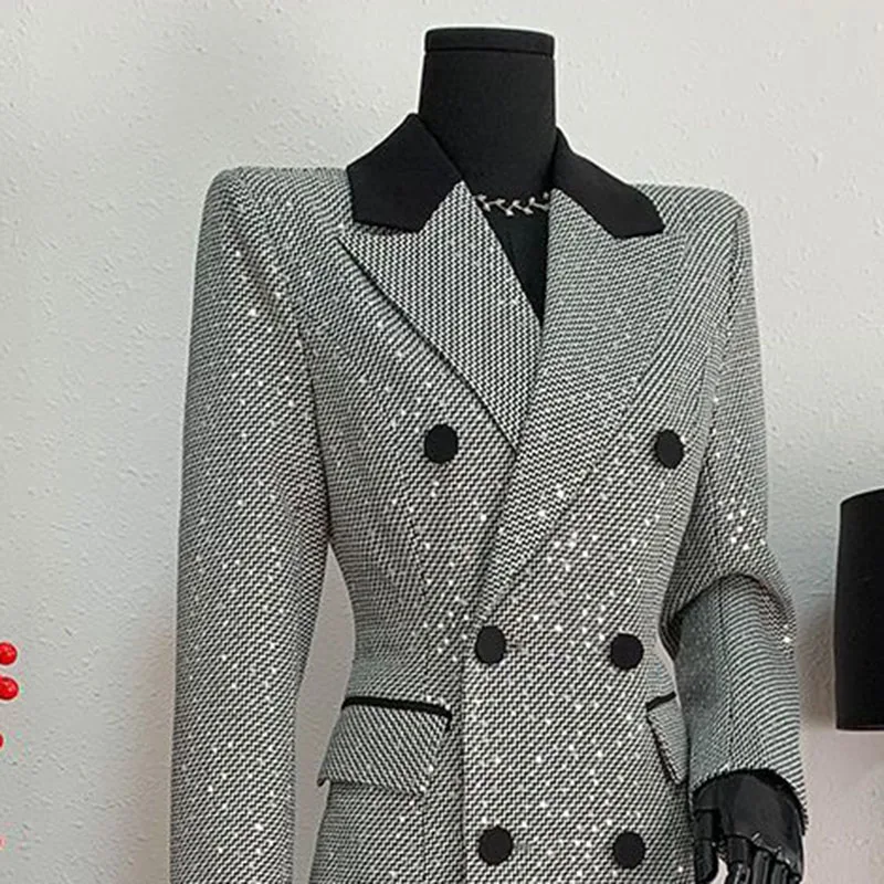 Temperamento Vento Lungo Trench femminile 2025 Autunno Inverno Nuova vita che dimagrisce sopra il ginocchio Moda Trench da donna di alta qualità H292 5