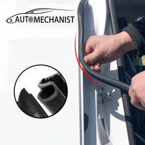2 pezzi di riempimento della striscia di tenuta della portiera dell'auto guarnizione in gomma per la protezione del montante B accessori sigillanti per porte anteriori automatiche 1