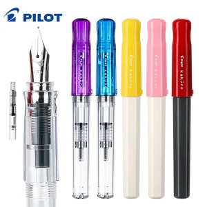 PILOT KaKuno Smile Face Penna stilografica FKA-1SR Sacchetto di inchiostro sostituibile Scrittura Materiale scolastico di cancelleria liscio Confezione regalo per ufficio 1