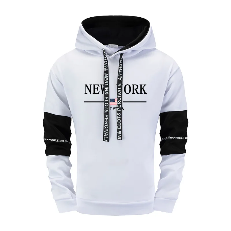 2025 Vendita calda Tuta da uomo Felpa con cappuccio e pantaloni della tuta 2 pezzi Set Autunno Inverno Quotidiano Casual Sportivo Tuta da jogging Moda urbana Abbigliamento sportivo 5