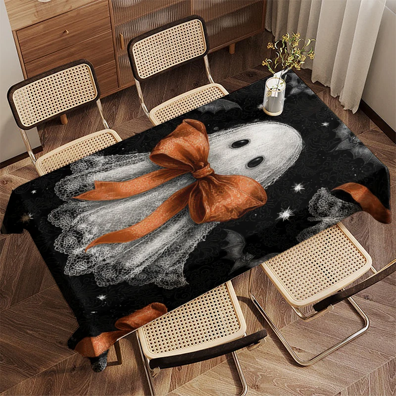 Decorazioni per la casa Tovaglia a tema Halloween Disegni Tovaglia da cucina per ristorante, soggiorno, decorazione per la casa, decorazione per feste 4