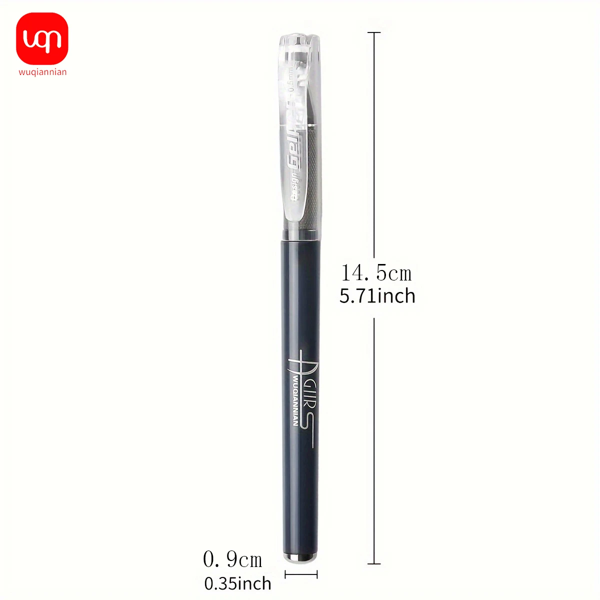 WQN-3/6/12PCS Semplice 0.5mm Penna ad asciugatura rapida con inchiostro nero Penna per firma aziendale di alta qualità Forniture per ufficio e cancelleria 4