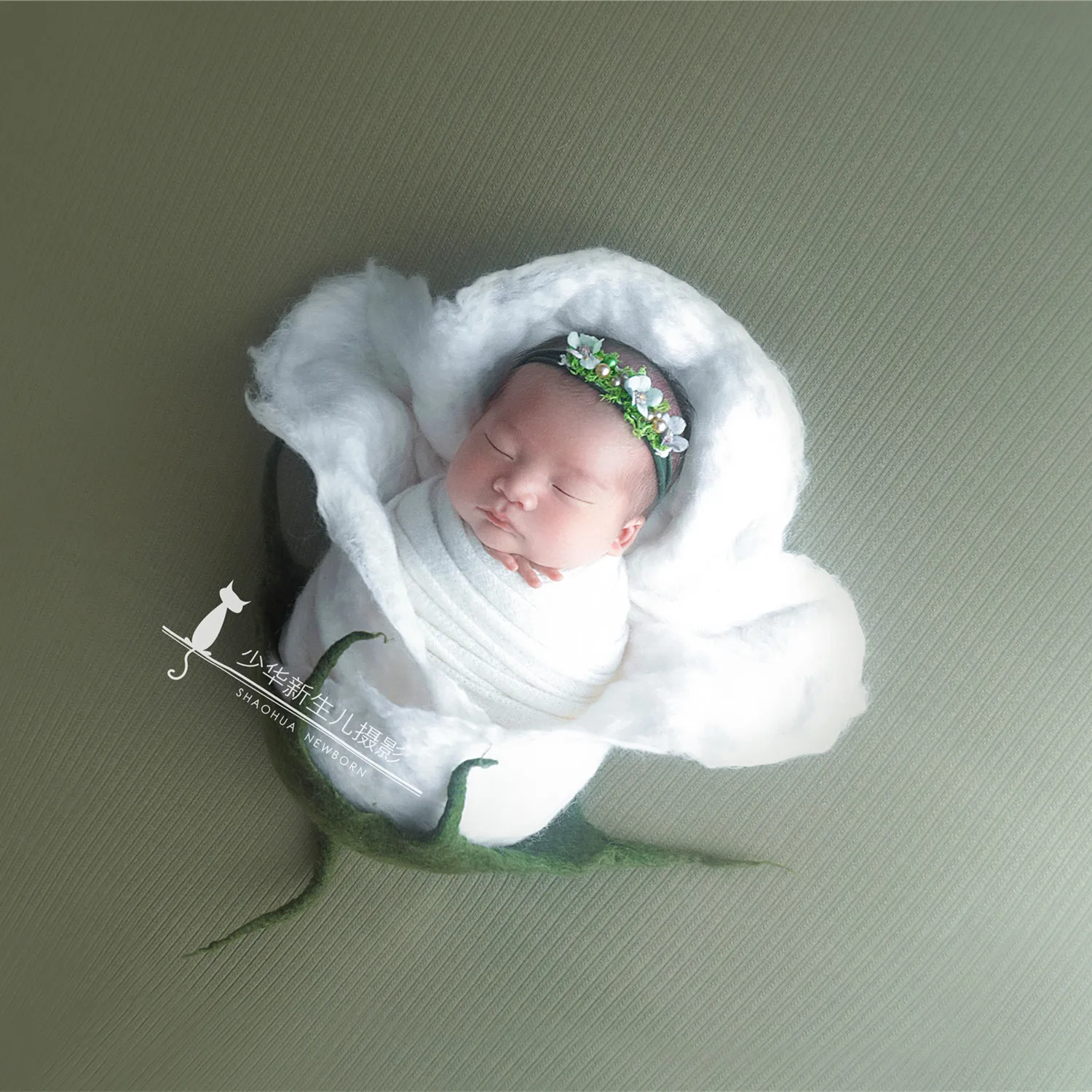 Bella doccia lana feltro coperta puntelli fotografia neonato rosa Baby lana feltro doccia modellazione puntelli ausiliari 3