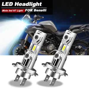 Moto 60W Bianco 12000lm H7 Lampadine per fari a LED 6500k CANbus Per PER Benelli TRK502 X TRK 502X 2021 TRK 502 1