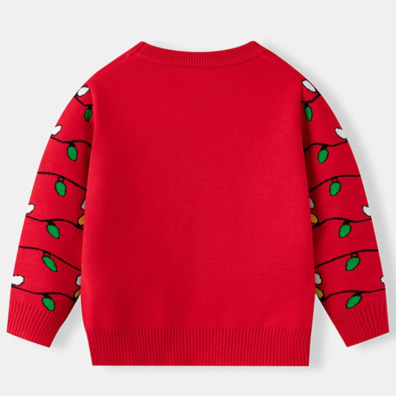 2025 Maglione adorabile Ragazzi Ragazze Simpatici pullover di Natale Autunno Inverno Babbo Natale Albero di Natale Bambini lavorati a maglia Maglieria calda e morbida 2