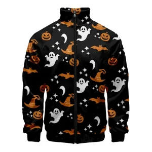 Giacca con cerniera pipistrello ragno di Halloween stampata in 3D per uomo donna modello cosplay maniche lunghe giacche larghe con personalità cappotto da strada 1