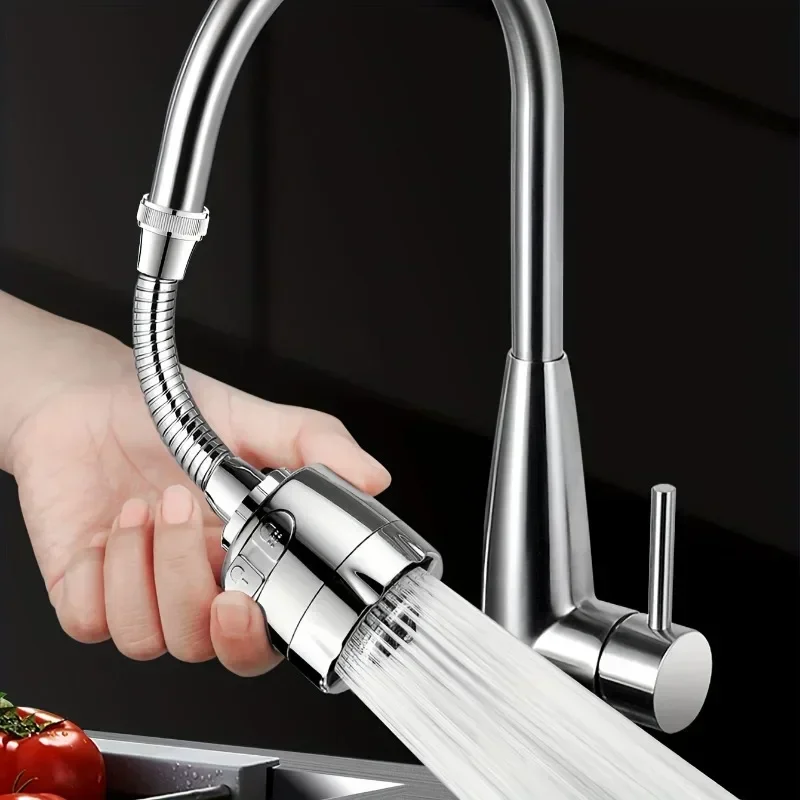 ZEXEF Adattatore universale per prolunga rubinetto cucina 2 modalità 360 ° Gadget da cucina con filtro di rotazione Ugello per rubinetto a risparmio idrico spray 3