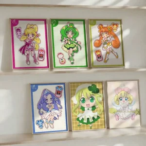 Personaggio Manga Shugo Chara Poster creativo Arte autoadesiva Adesivo di carta impermeabile Coffee House Bar Decorazione della parete della stanza 1