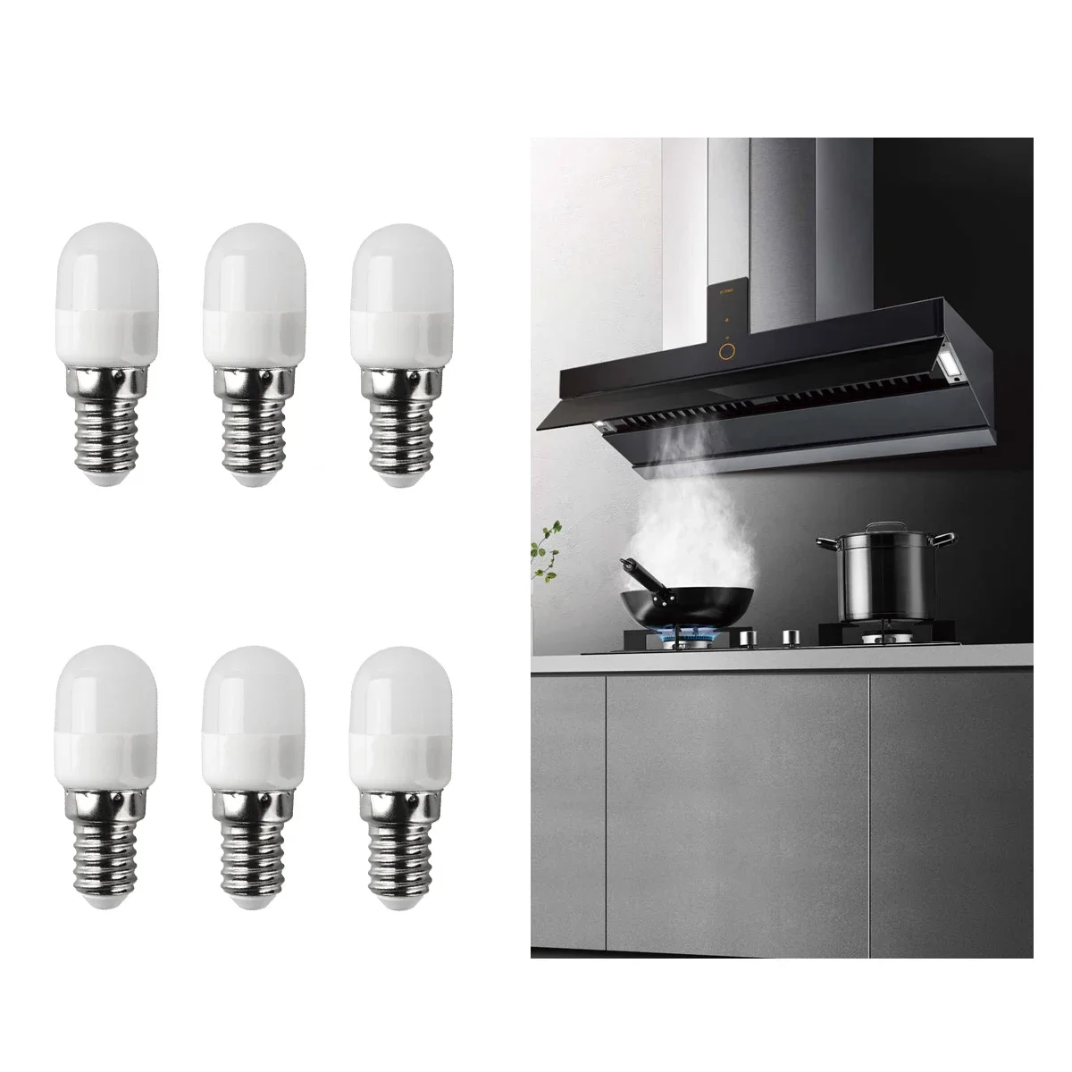 5/10 pz 2025 Moda Offerta Speciale Camera Da Letto Lampara Mini Led 3000 K/4000 K/6000 k E14 1.5 w 220 v Smd 2835 Lampada Frigo Luce 5