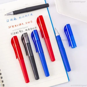 3 pezzi 6 pezzi set mini penna gel tascabile portatile 0,5 mm punta proiettile blu nero inchiostro rosso ufficio scuola scrittura cancelleria penna firma 1