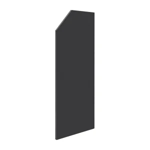 Schermo divisorio per orinatoio, pannello divisorio per WC fenolico nero 40x90 cm con staffe in acciaio inossidabile per bagno commerciale 1