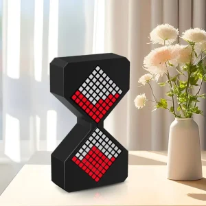 Clessidra digitale a gravità, tecnologia nera creativa, decorazione da tavolo, regalo di laurea per compleanno da uomo, timer per studenti 1