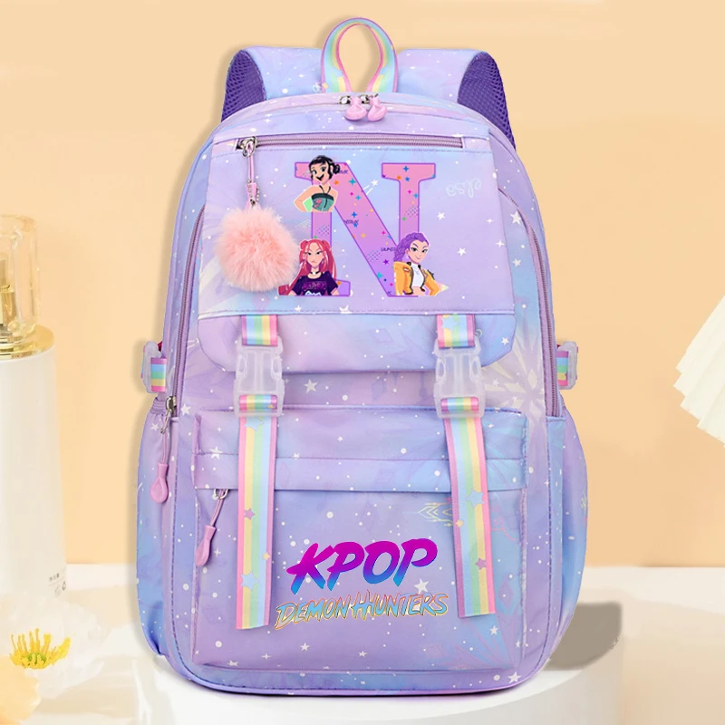 K-pop Demon Hunters Zaino di alta qualità Studenti Anime Moda Zaino Ragazzi Ragazze Libro Zaini di cancelleria Materiale scolastico 4