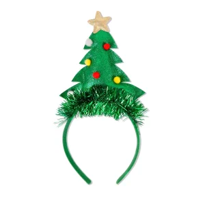 Fasce natalizie per cartoni animati Cerchietto per capelli natalizio per albero di Natale resistente all'usura Squisito copricapo antiscivolo con corna di alce 1