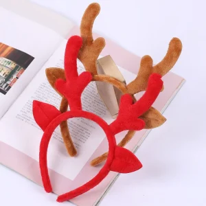 1PC Cerchio per capelli con corna Renna Simpatico alce Forniture fotografiche Fasce per capelli Accessorio per indossare la testa per la festa in costume di Natale 1