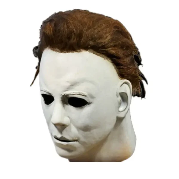 Cosplay Michael Myers Maschere per feste in lattice Testa intera Spaventoso omicidio horror per spettacoli teatrali di Halloween per adulti Pesce d'aprile 2