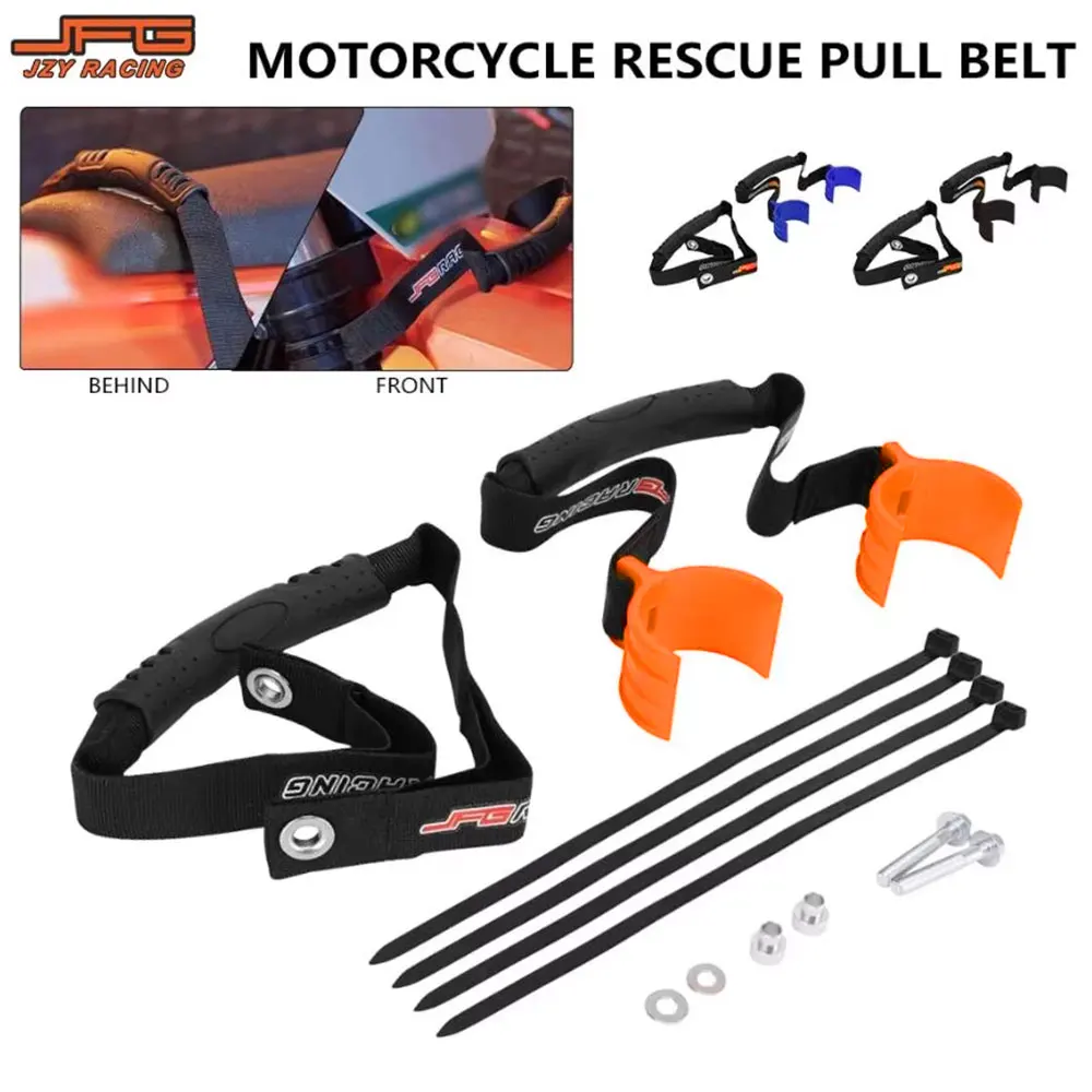 JFG Racing Anteriore Posteriore Cinghia di Salvataggio Pull Sling Guinzagli Per KTM 250 350 400 450 500 XCF XCW XCFW SXF EXCF EXC SMR Moto 5