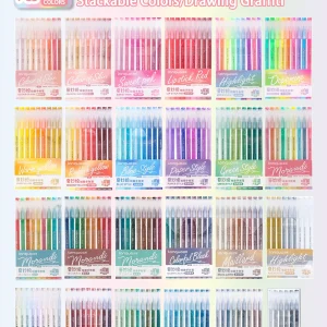 Languo 45/162/180/207 Colori di Un Set Manuale di Disegno Penne Studente FAI DA TE Graffiti Penna Gel Multi-Colore Scrittura Pennarello di Cancelleria 1