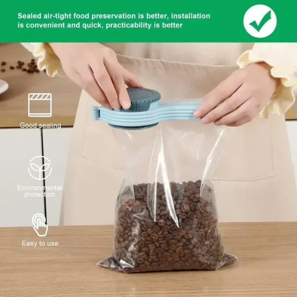 Clip di tenuta grandi Clip sigillante per tappo in plastica con beccucci per versare Clip per conservare la freschezza per riporre snack e caramelle 4
