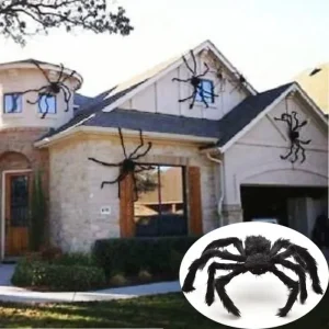 30 cm/50 cm/75 cm/90 cm/125 cm/150 cm/200 cm Horror Halloween Gigante Ragno Nero Decorazione Casa Stregata Puntelli Del Partito Halloween Decor 1