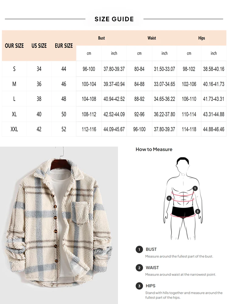 2025 Giacca scozzese da uomo a maniche lunghe in pile con cappuccio Giacche Autunno Inverno Cappotto caldo Camicia abbottonata Giacche 6