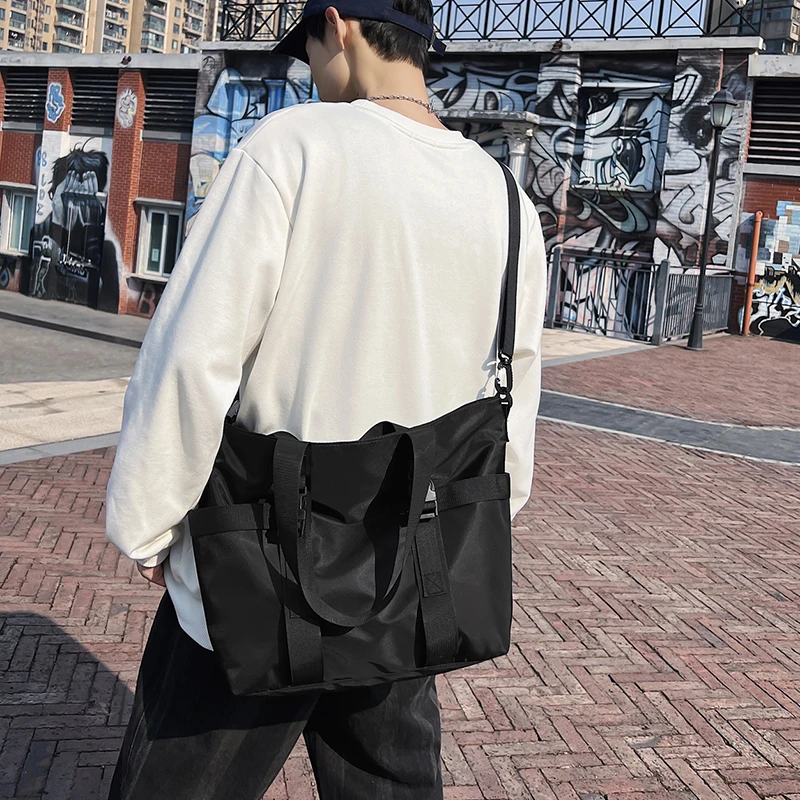 HOCODO Borsa da viaggio da donna impermeabile Borsa a tracolla da donna di grande capacità Borsa a tracolla in nylon a tracolla femminile tinta unita da donna 3