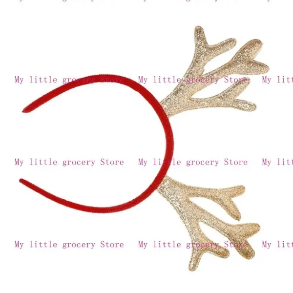 Accessori per capelli D5BD con Accessori natalizi antler cervo femminile 3