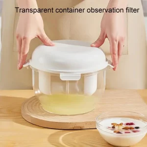Filtro per yogurt domestico, separatore di siero di latte multifunzionale fatto da sé, schermo filtrante per formaggio per yogurt con pressa refrigerata 1