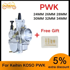 Carburatore moto con getto libero per Keihin KOSO PWK 24 26 28 30 32 34mm 2T 4T ATV Quad Go Kart Dirt Bike Scooter 50-250cc 1