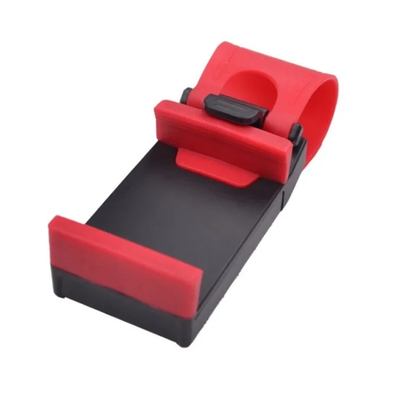 Staffa universale per auto Supporto per telefono per volante per auto Supporto per clip Supporto per telefono per auto con supporto per navigatore GPS con fibbia elastica 6