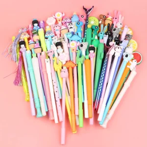 Set di penne Gel Kawaii romanzo all'ingrosso carino creativo fantasia animazione scuola forniture per ufficio cancelleria per studenti insegnante 1