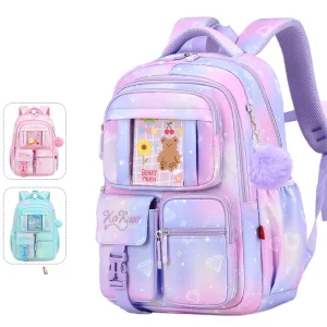 Borse da scuola per bambini Ragazze Zaini ortopedici principessa rosa Studente della scuola primaria Zaino per ragazza impermeabile Cartelle per bambini 1