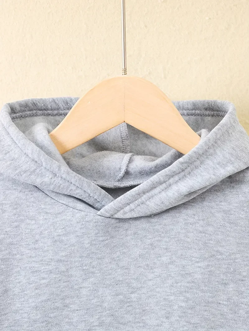 Felpa con cappuccio e pantaloni da ragazza in 2 pezzi Felpa con stampa floreale rosa con pantaloni in vita elastica Comodo abbigliamento invernale 4