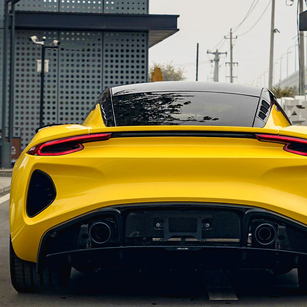 Adesivo per auto Segnale giallo Pellicola da imballaggio in vinile per auto Cambia colore Pellicola avvolgente senza bolle Decalcomania Accessori per auto Interni Esterni 4