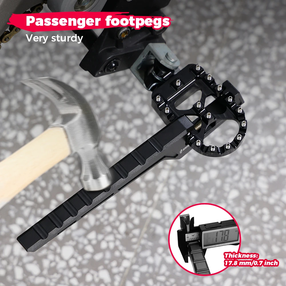 Moto Passeggero Piede Estensore Pedane CNC Motocross Dirt Bike Off-Road Accessori Per VTB VENTUS ONE Universale 6