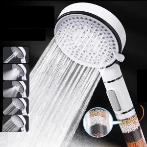 5 modalità soffione doccia filtro anti calcare igienico rimuovi calcario maniglia supporto pioggia spa set di tubi flessibili per accessori da bagno 1