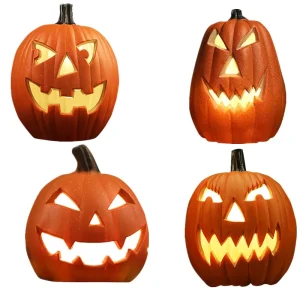 Lanterna di zucca a LED di Halloween Bella zucca luminosa cava per la casa Festival all'aperto Puntelli per la decorazione della festa di Halloween 1