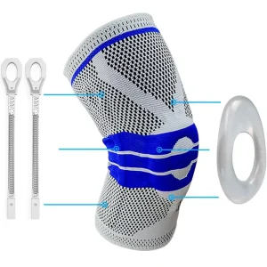 Ginocchiera Supporto per ginocchio Ginocchiere Manica di compressione per ginocchio per la corsa Menisco Strappo Artrite Sollievo dal dolore articolare Uomo Donna 1