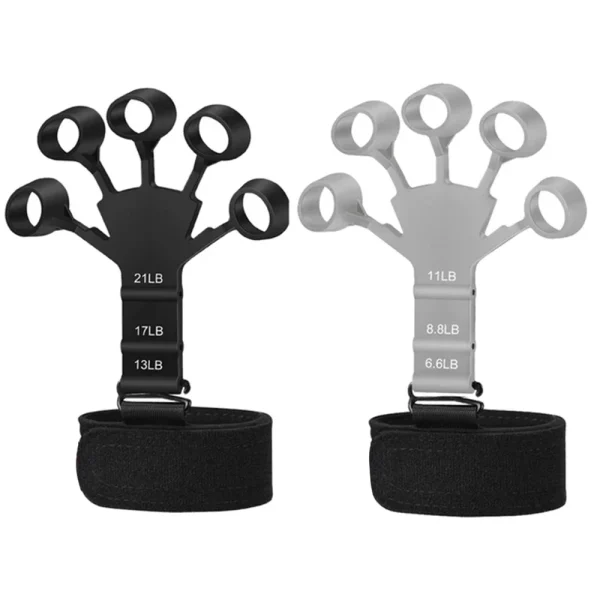 6 livelli di resistenza Impugnatura per la forza della mano Allenatore per la riabilitazione Strumenti fisici Fitness Finger Gripper Espansore da palestra portatile 1