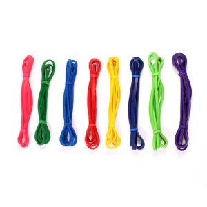 Fasce di resistenza per body building fitness elastiche in gomma da 208 cm, allenamento per basket, palestra, esercizi, pilates a casa, potenza colorata 1