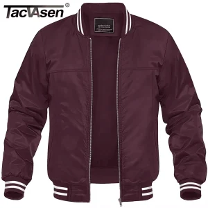 TACVASEN giacca a vento primaverile leggera Full Zip giacche da Baseball da uomo cappotti Casual all'aperto escursionismo pesca cappotti leggeri 1