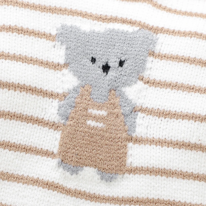 Pagliaccetti per neonato Autunno Casual Manica lunga lavorata a maglia Infantile Ragazzi Ragazze Tute Abiti One Pieces Tute per bambini Abbigliamento 4