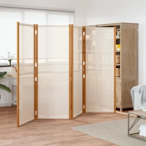Pannello divisorio bianco crema 280x180 cm Prodotti per la decorazione della casa, schermi divisori, schermi privacy 1